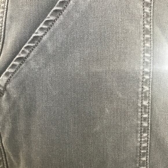 Spanx Stretch Twill Cargo Jogger Pull-On Pants Faded Washed Black Cropped XS - Picture 14 of 16